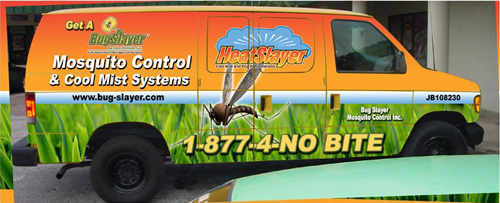 Bug Slayer Kills Mosquitos, No See-ums, Flies and Spiders in and near Tampa Florida